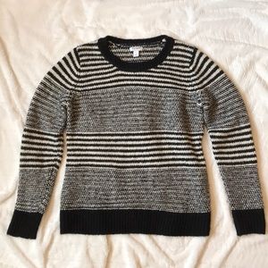 black and white striped Old Navy sweater